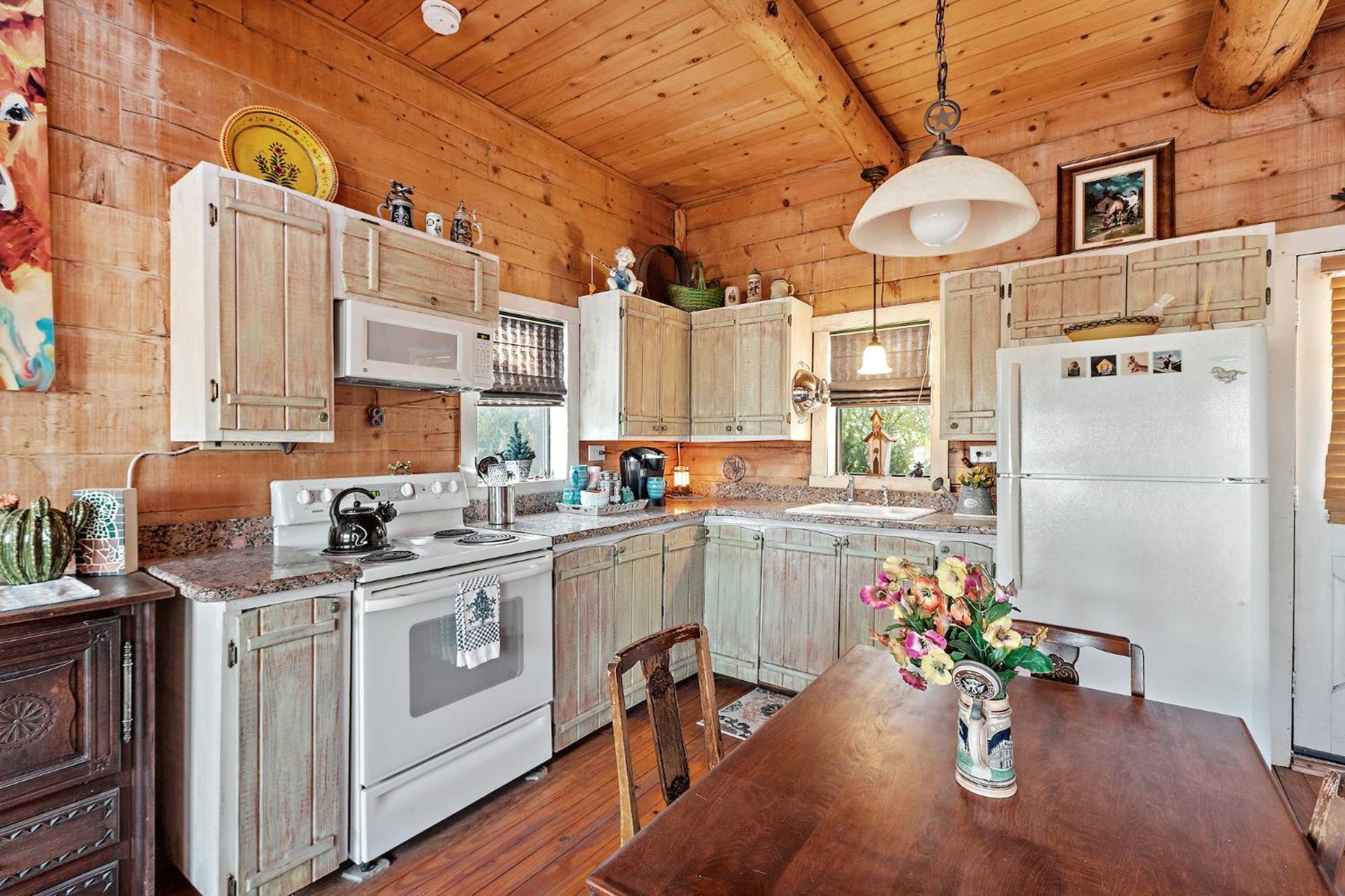Mighty Oak Log Cabin Fredericksburg Exterior foto