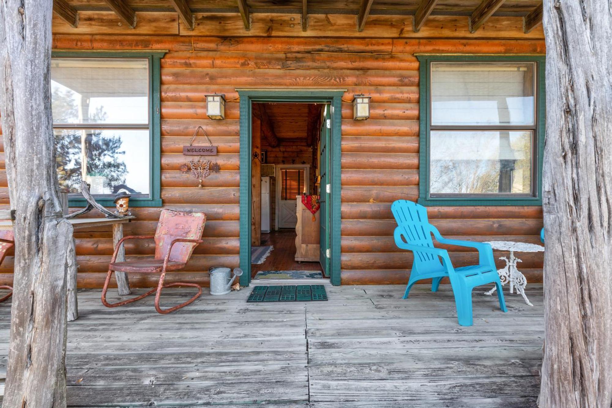 Mighty Oak Log Cabin Fredericksburg Exterior foto